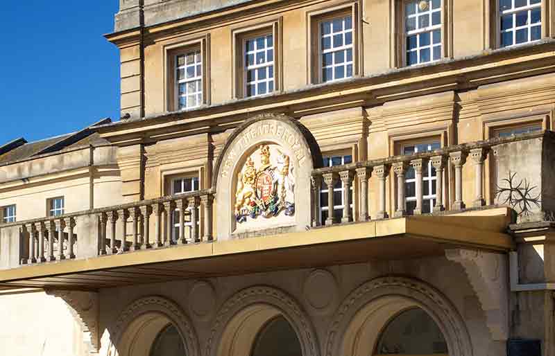 Georgian neo-classical architecture in yellow Bath Stone.