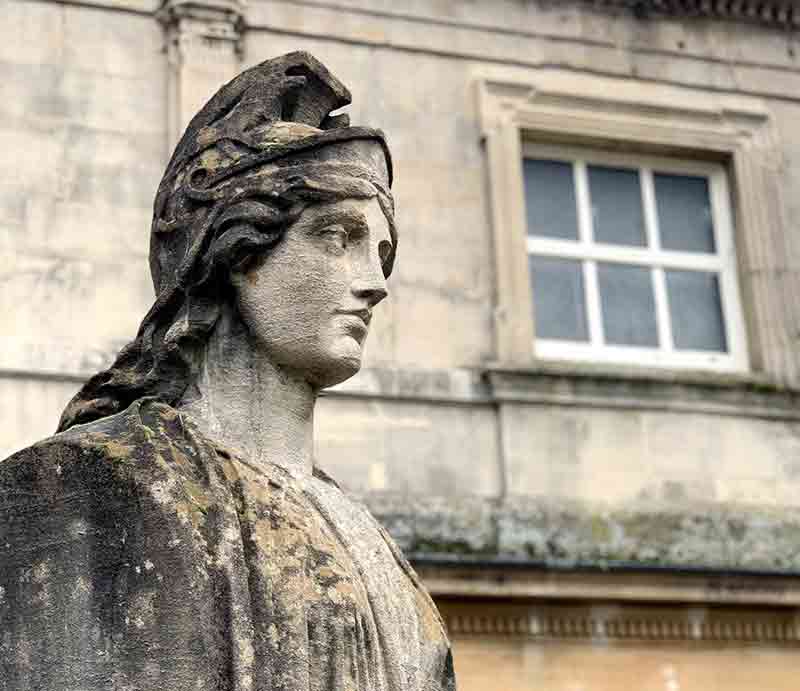 Victorian sculpture in Roman style.